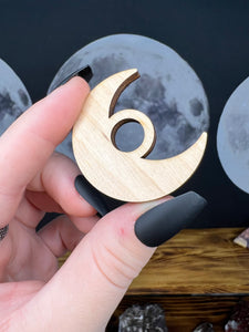Small Crescent Moon Sphere Stand