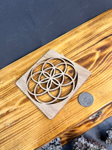 Seed Of Life Coasters/Tower Stand